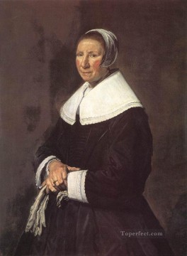 portrait of a woman 1655 Painting - Portrait Of A Woman 1648 Dutch Golden Age Frans Hals
